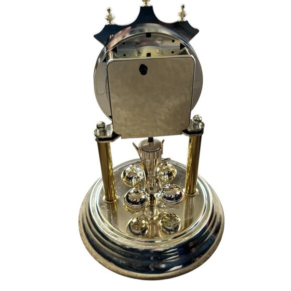 Seth Thomas Gold Tone Quartz Dome Mantle Clock - Picture 3 of 4